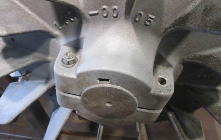 To show image of an electric motor fan with a split hub