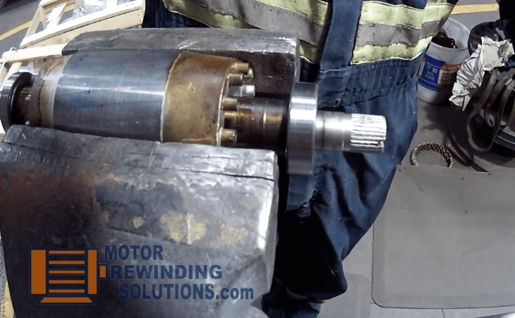 electric motor disassembly: removing the rotor from the stator –  ElectricMotorRewindingSolutions